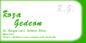 roza gedeon business card